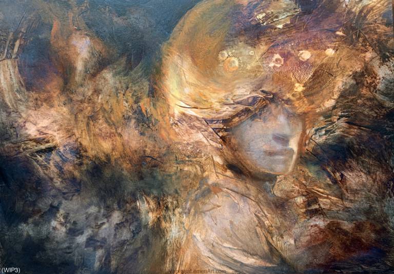 Painting Process // The Fire Moon Maiden | Muddy Colors