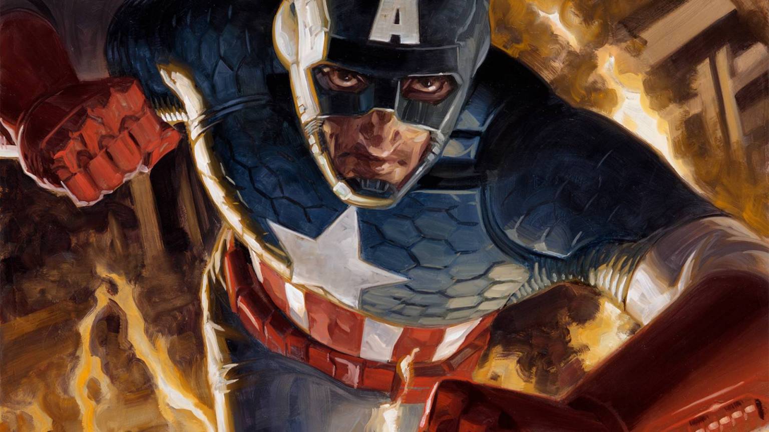 Painting Captain America: My Wet Media Process | Muddy Colors