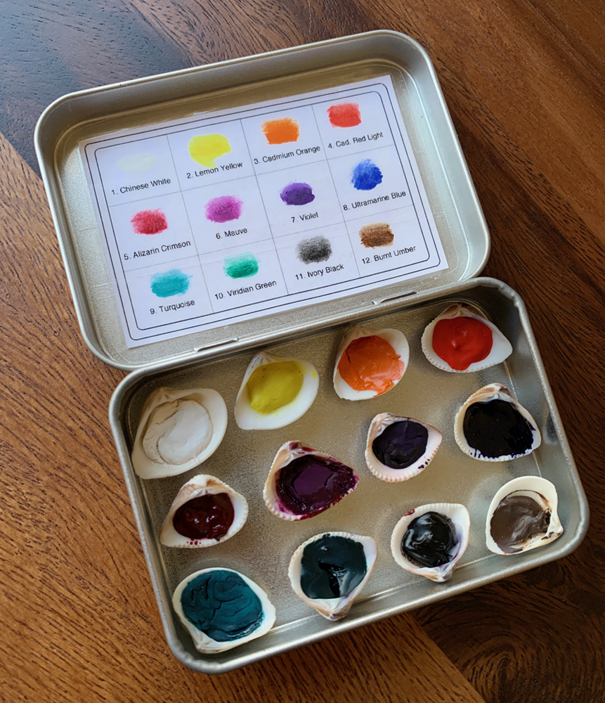 Mini Watercolor Palette With Magnets-empty 