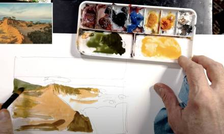 Gouache Demo Using A Limited Color Palette