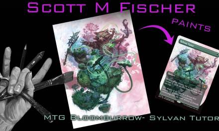 Fischer Paints: Sylvan Tutor for MTG Bloomburrow