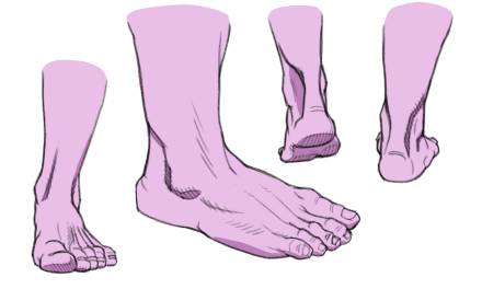 How to Draw Feet